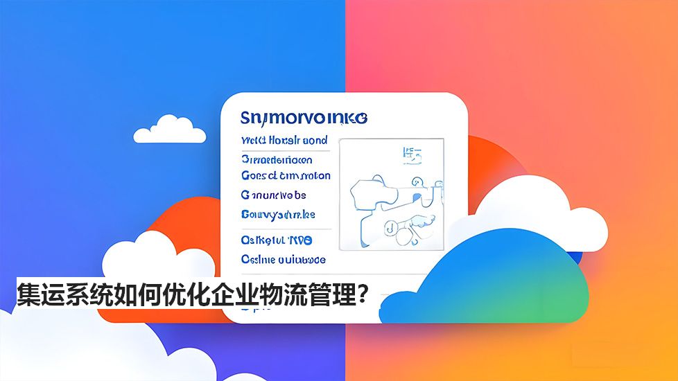 集運(yùn)系統(tǒng)如何優(yōu)化企業(yè)物流管理？